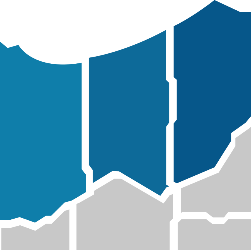 Lakeshore Bone & Joint Orthopedic Urgent Care | Stylized illustration of Northwest Indiana counties.